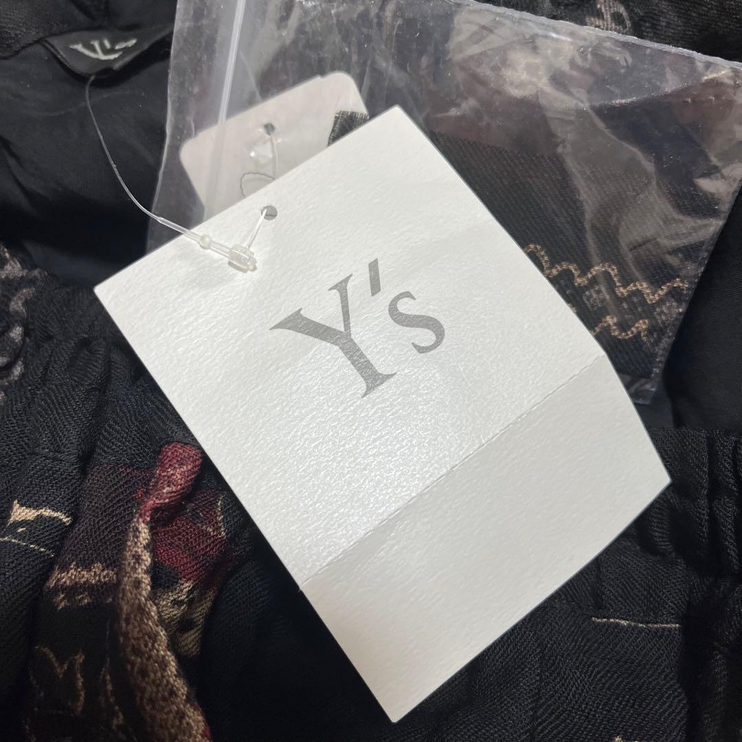 服　　　Y's ヨウジヤマモト　総柄　アシメ　バルーンパンツ　ユニセックス