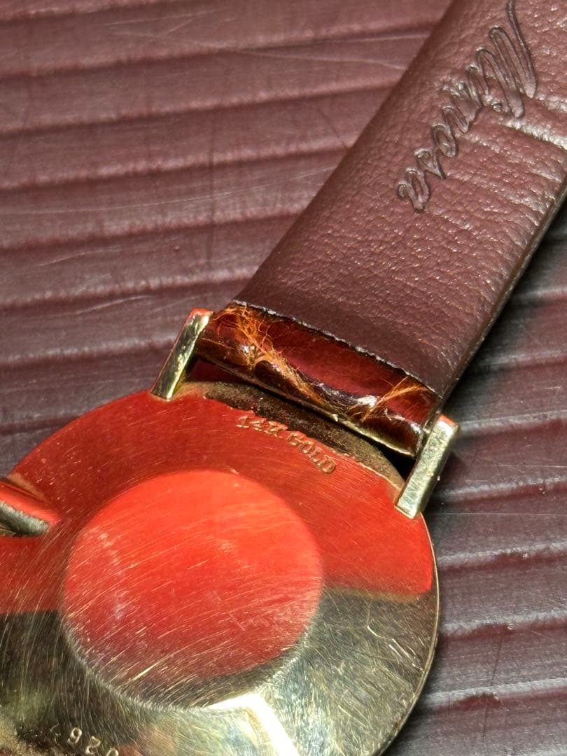 UNIVERSAL GENEVE クォーツ 腕時計 12Pダイヤ14K 金無垢