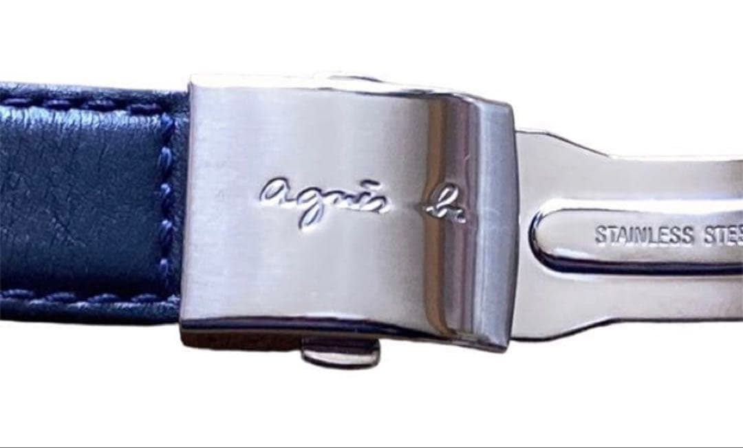 agnes b. マルチェロ クロノグラフ腕時計 レザーベルト