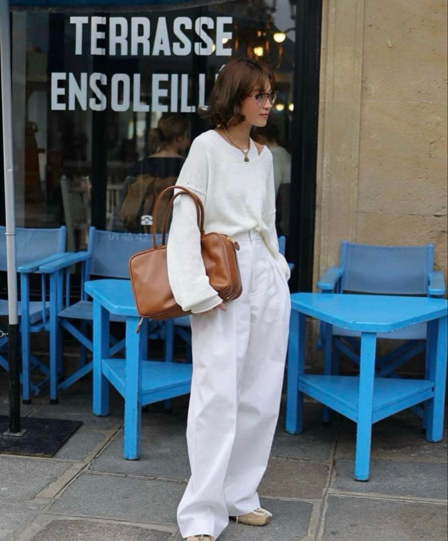 美品Gypsohila Stylish Chino Pants/White 36