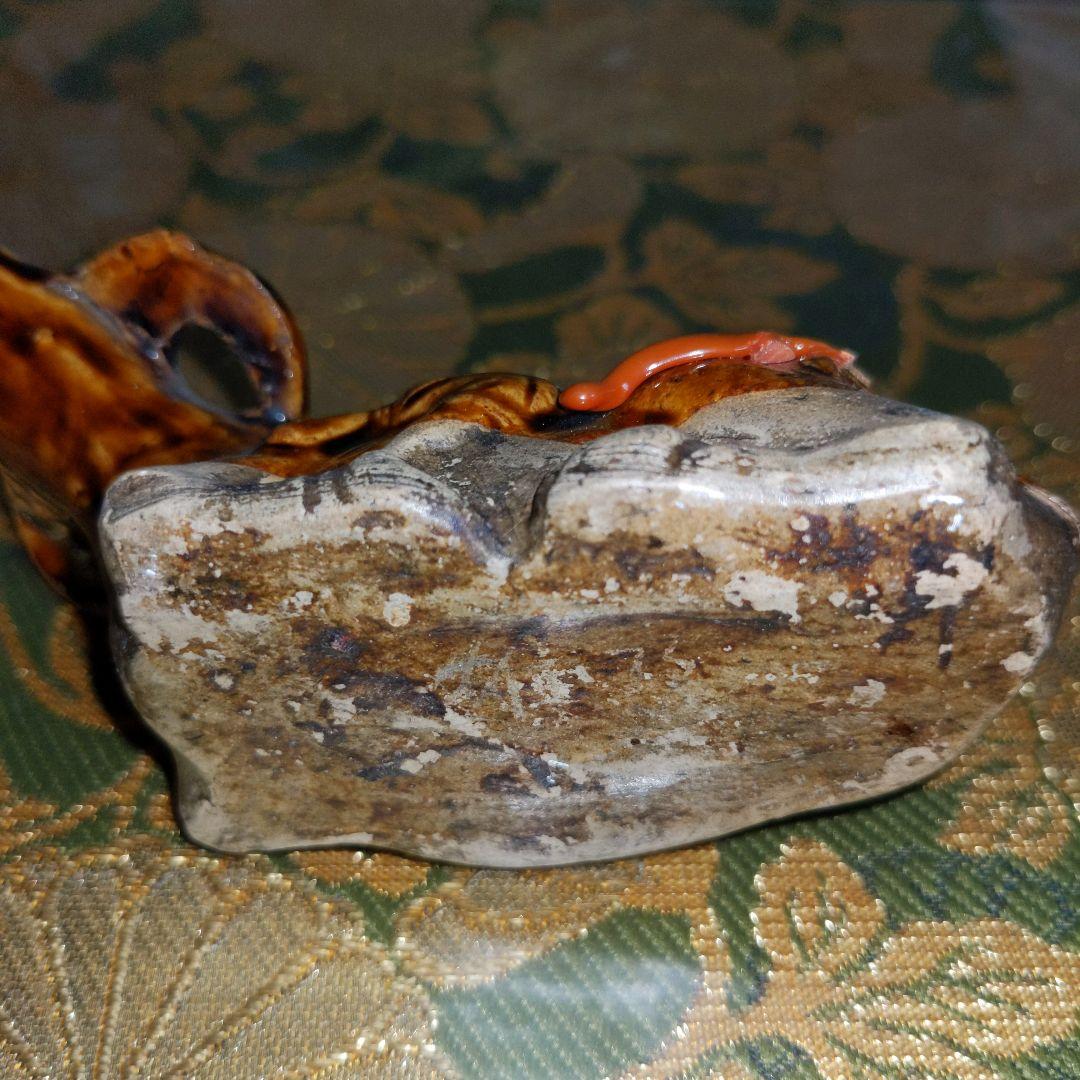 【最終価格】中国　水牛図水滴　蝋印付