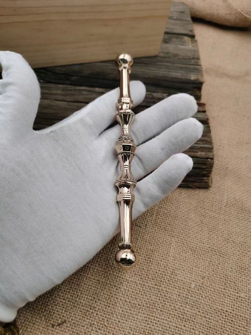 【修縁堂】密教法具 真言宗 金蓖 vajra 16.5cm 寺院用仏具