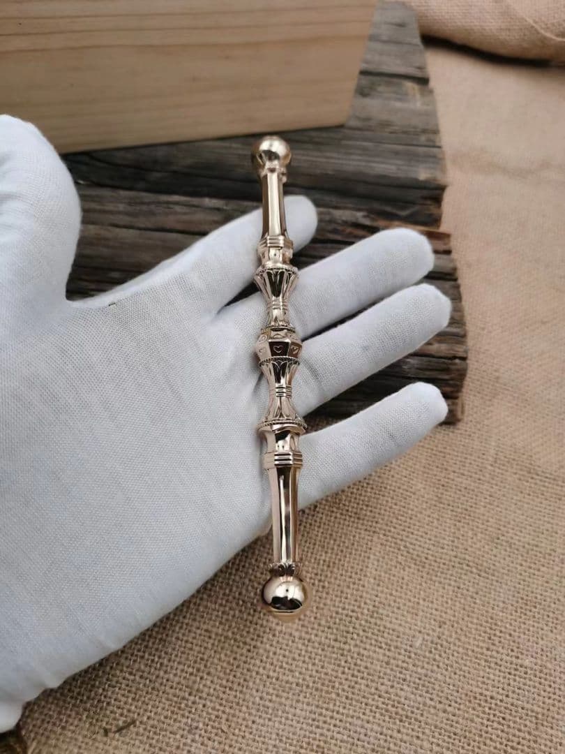 【修縁堂】密教法具 真言宗 金蓖 vajra 16.5cm 寺院用仏具