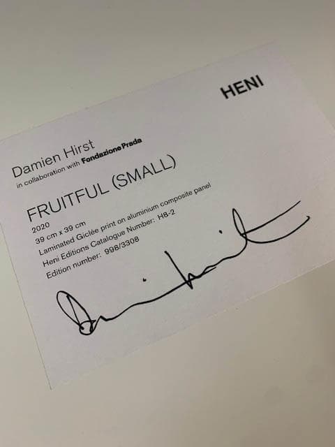 Fruitful/small/ダミアン ハースト/ラミネート アルミパネル