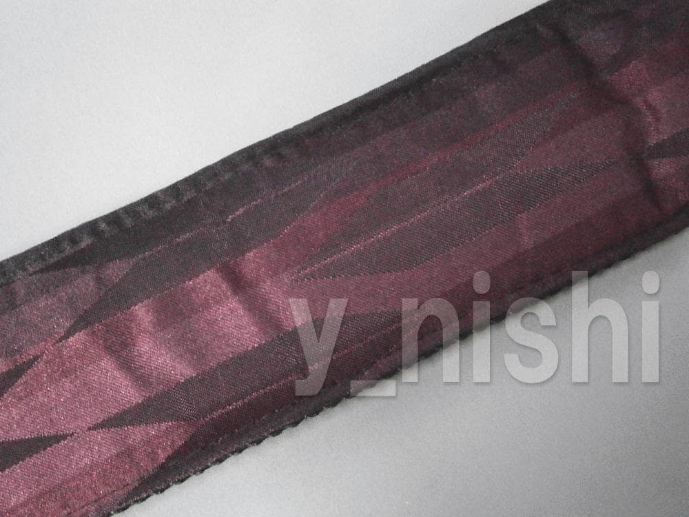 和柄ギターストラップ Kimonシリーズ 矢絣文様/紫 #012 着物シリーズ