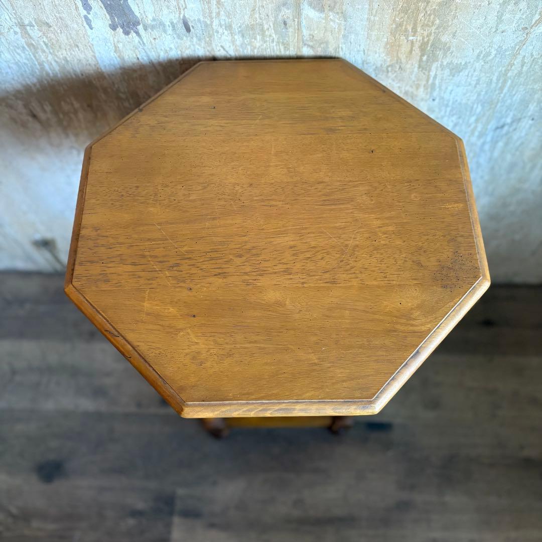 karimoku カリモク　オクタゴンサイドテーブル　フラワースタンド　花台