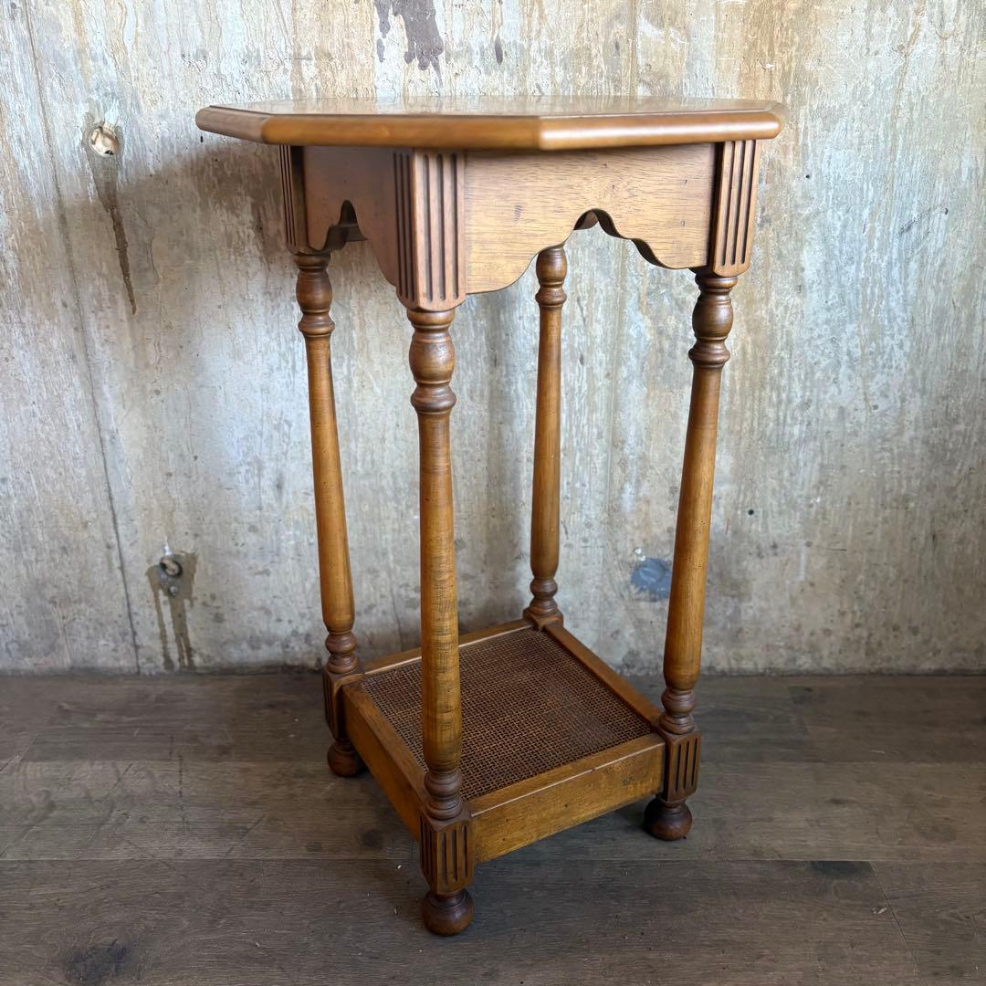 karimoku カリモク　オクタゴンサイドテーブル　フラワースタンド　花台