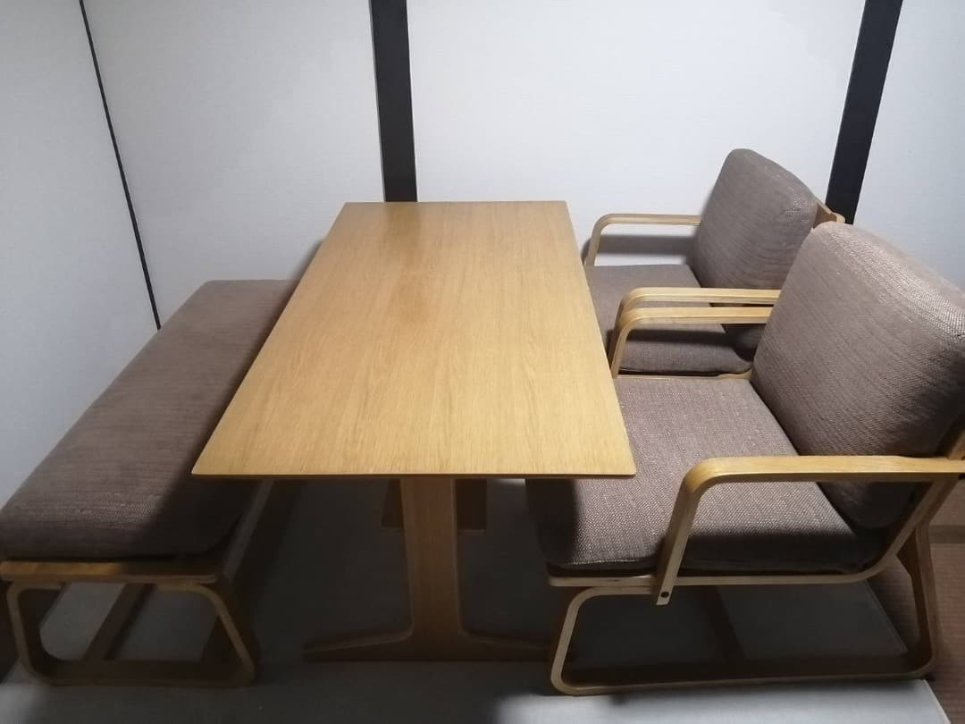 そらまめさん専用　無印良品　リビングでもダイニングでも使えるダイニングセット