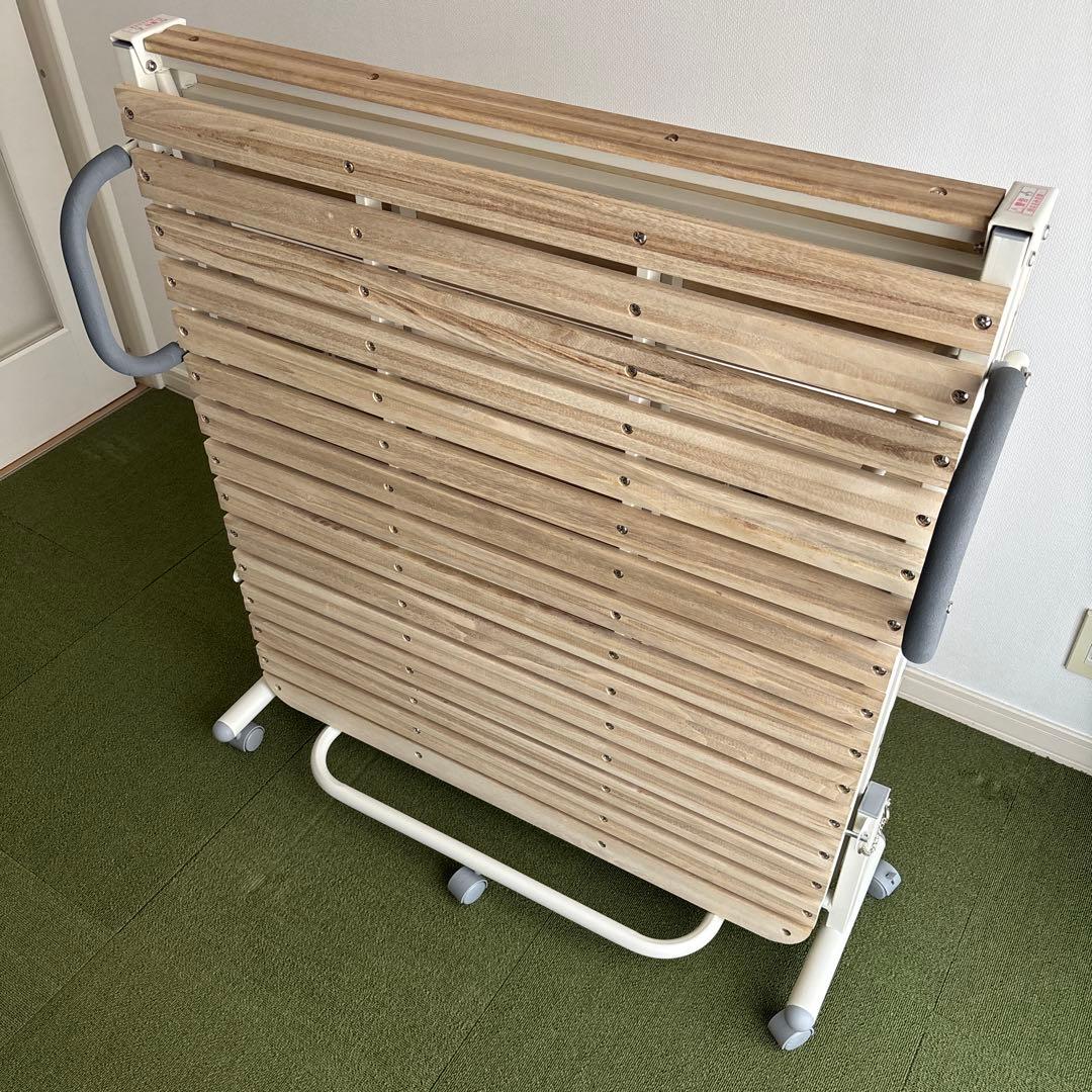 u*e様 ニトリ 折りたたみ桐すのこパイプベッド ハイタイプ(VW)