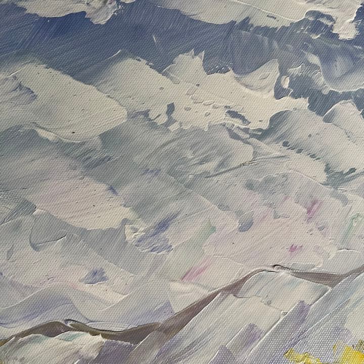 手書き油絵 ひまわり畑（大）額付 絵画 インテリア 油彩画