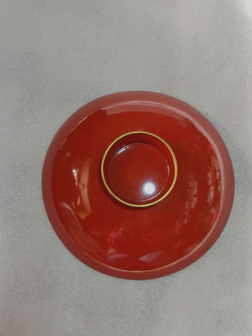 蒔絵付　三宝　三つ組み盃セット　花月堂　木箱入り　漆塗り