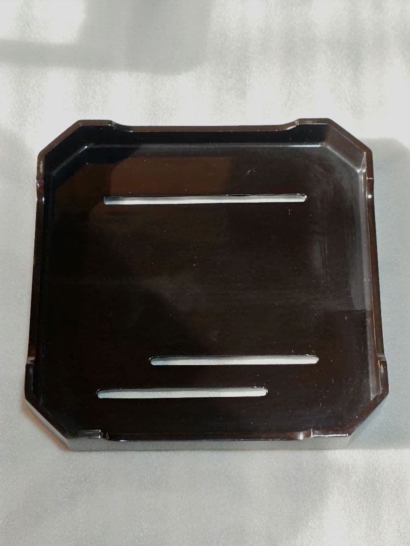 蒔絵付　三宝　三つ組み盃セット　花月堂　木箱入り　漆塗り