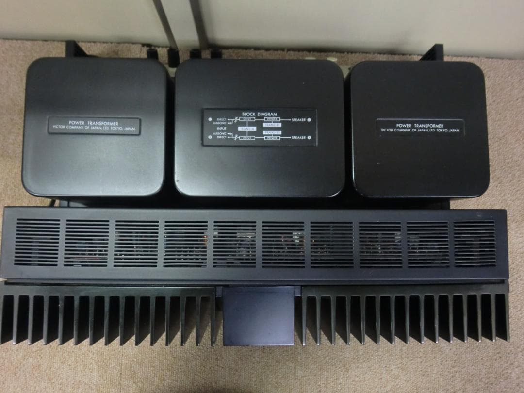 【中古現状品】ビクター ステレオパワーアンプ M-3030 トランジスタ