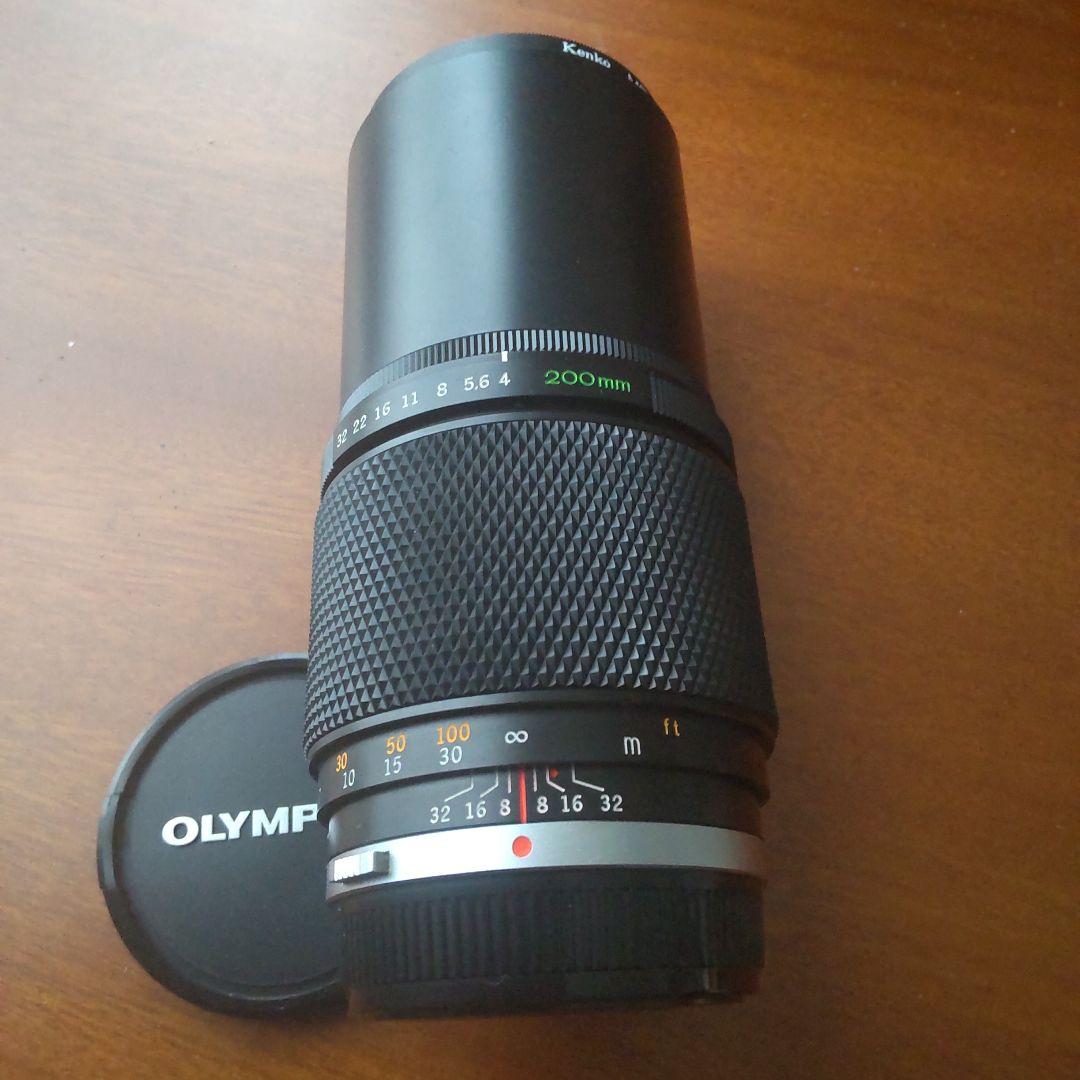 オリンパスカメラ(マニュアルアダプター付き)&望遠レンズ200mm 純正品