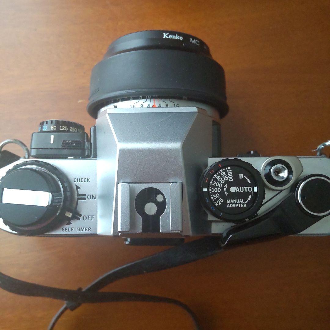 オリンパスカメラ(マニュアルアダプター付き)&望遠レンズ200mm 純正品