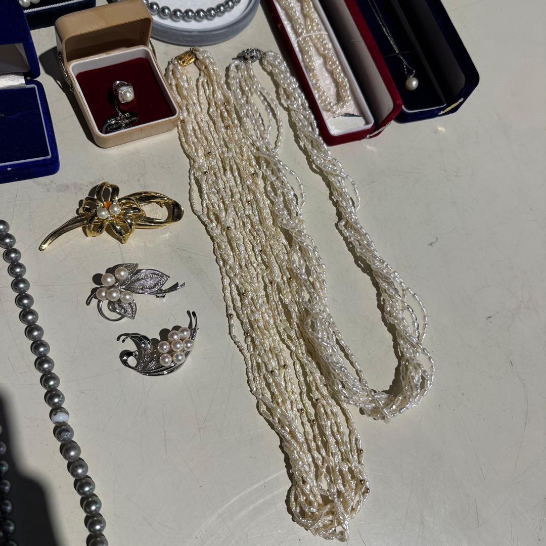 ★ アクセサリー　まとめ売り　遺品整理　生前整理 パール　真珠　ネックレス　指輪