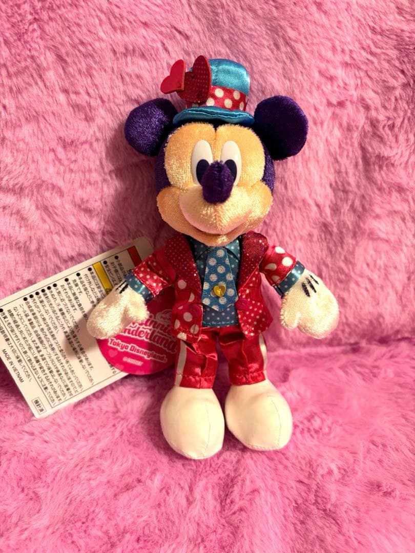 ミッキー ミニー ぬいぐるみバッジ ミニパル ミニファン 2点セット