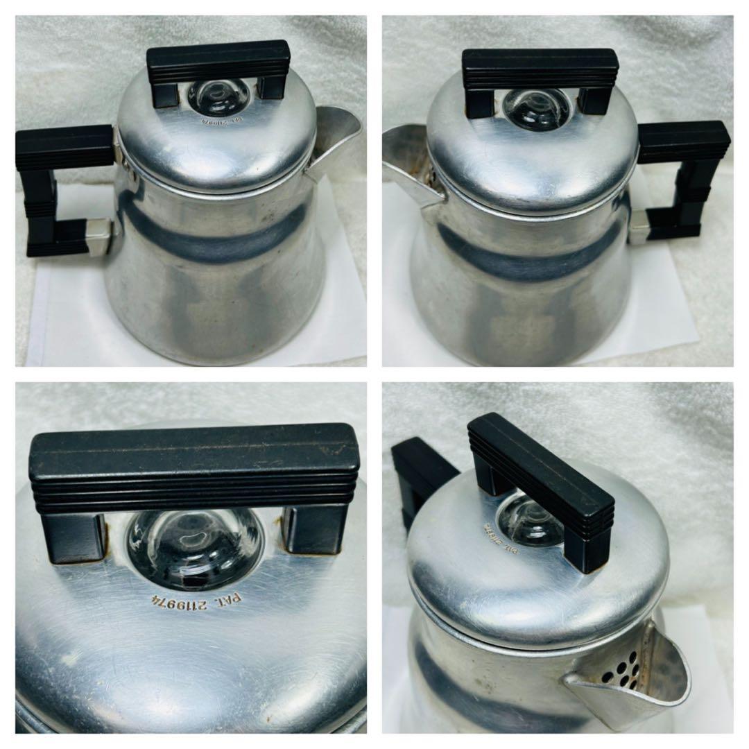 美品ビンテージ品　アメリカ製ウェアーエバー社コーヒーポット パーコレータ3004