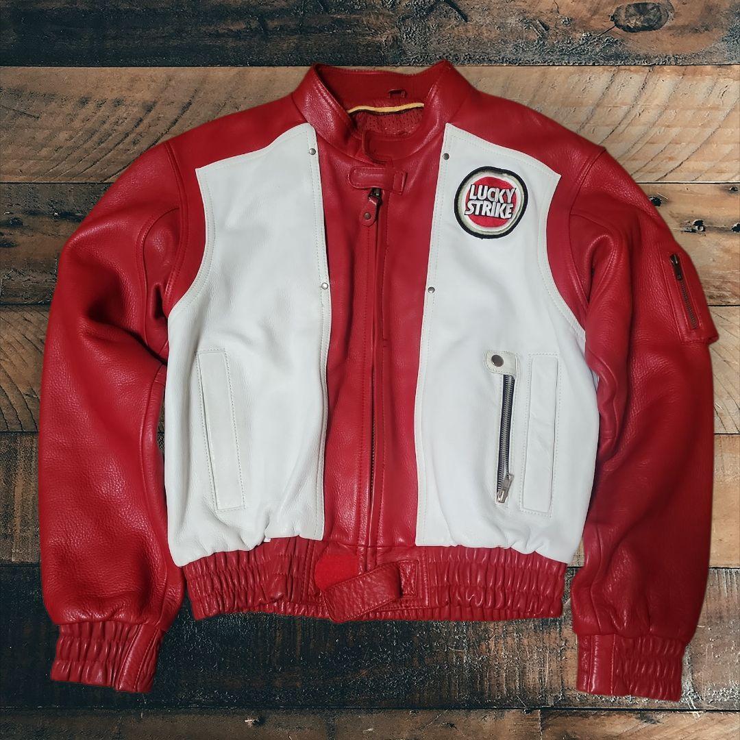 SCHWANTZ　LUCKY STRIKE　SUZUKI　レザージャケット　3L