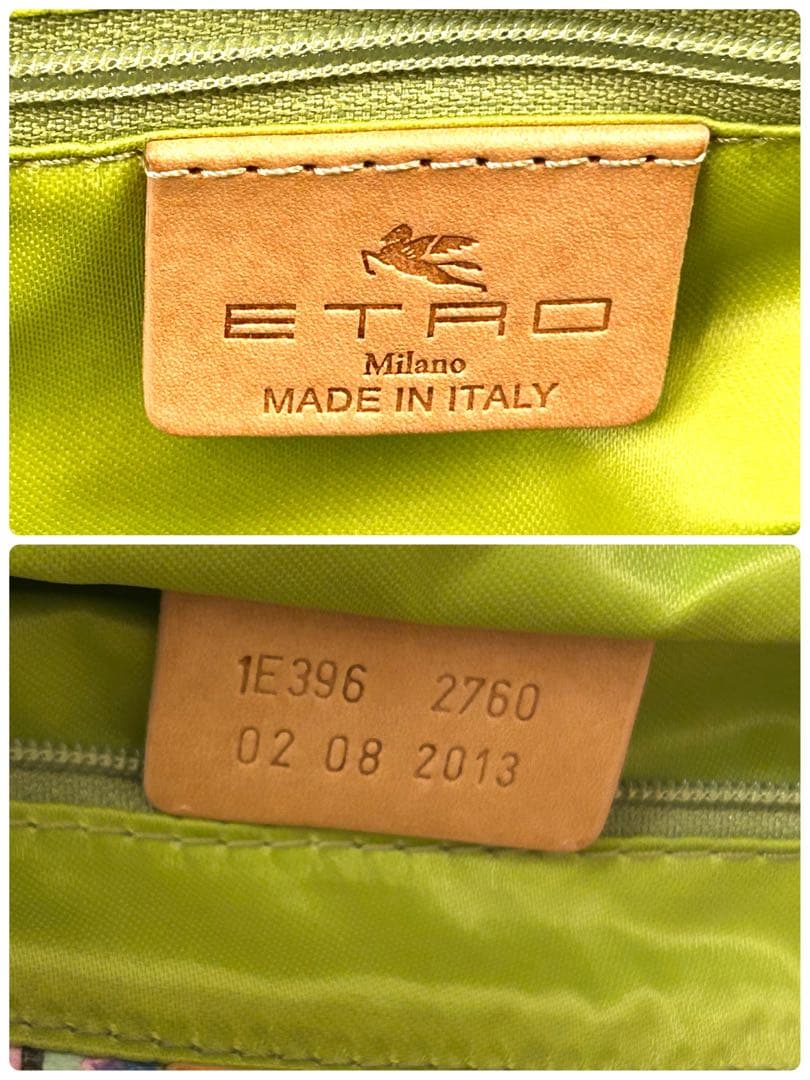 希少 ETRO エトロ ペイズリー 2way ショルダーバッグ トート マルチ