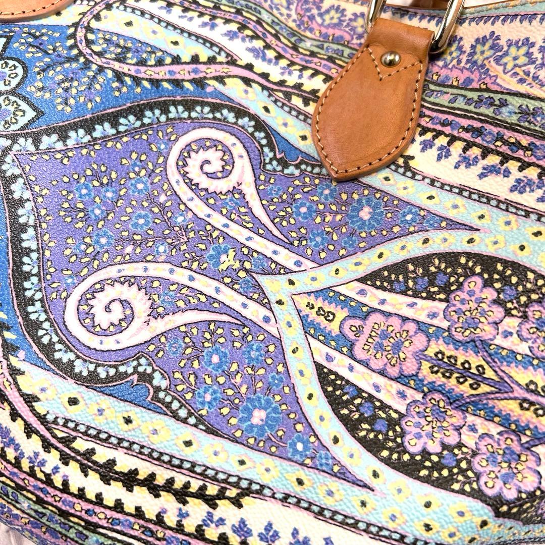 希少 ETRO エトロ ペイズリー 2way ショルダーバッグ トート マルチ