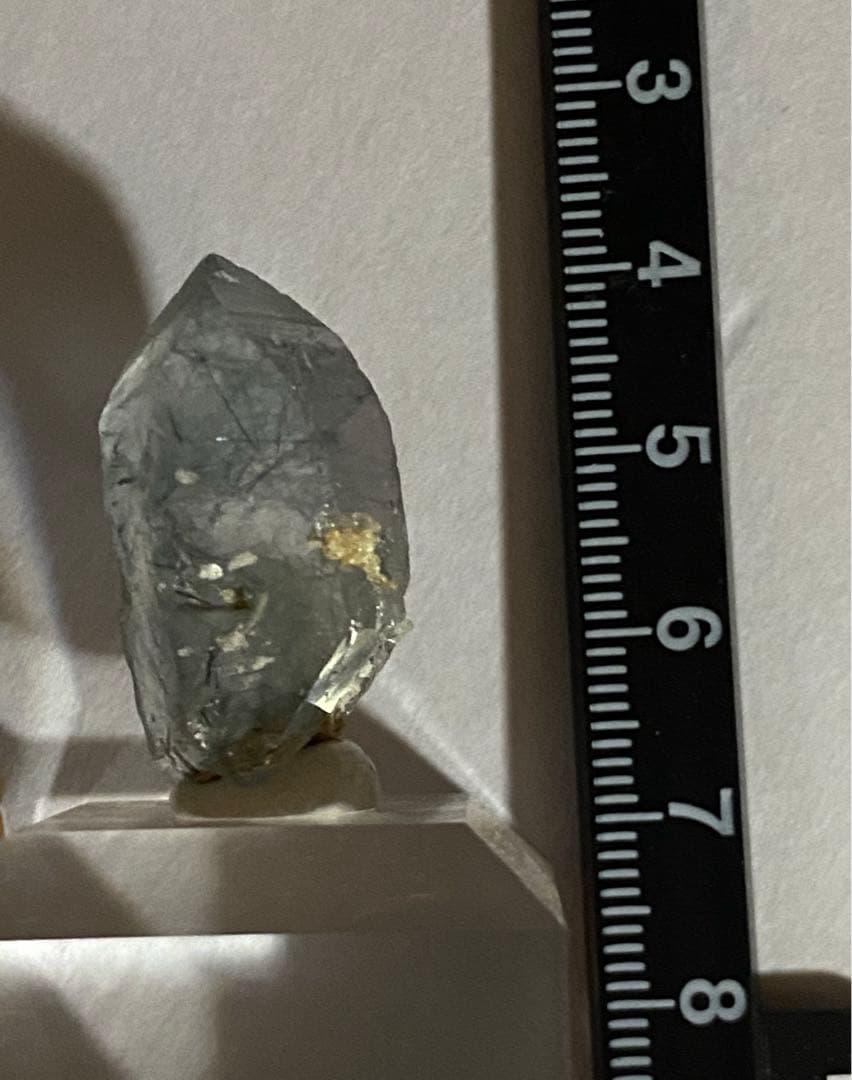 ブルークォーツ　ブラジル　原石　ポイント　天然石