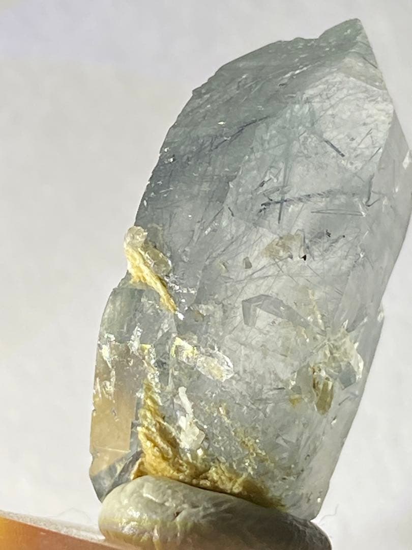 ブルークォーツ　ブラジル　原石　ポイント　天然石