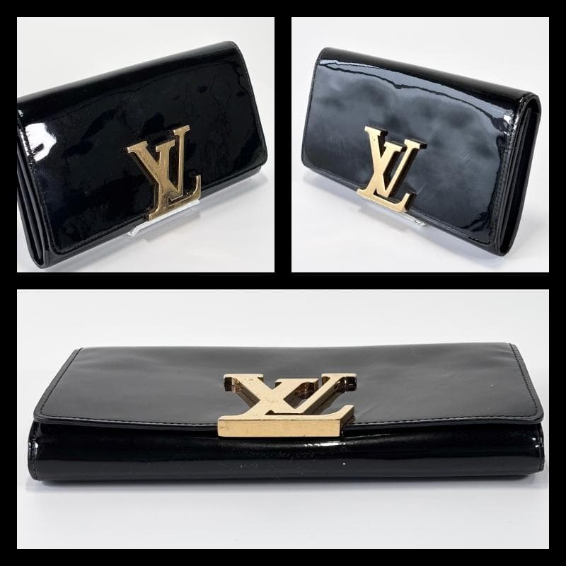 【美品】ルイヴィトン　長財布　エナメル　ブランド　LOUIS VUITTON