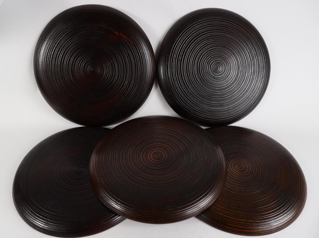 平安堂 　高級漆器 切箔散し　会席膳 五客　茶道具　盆