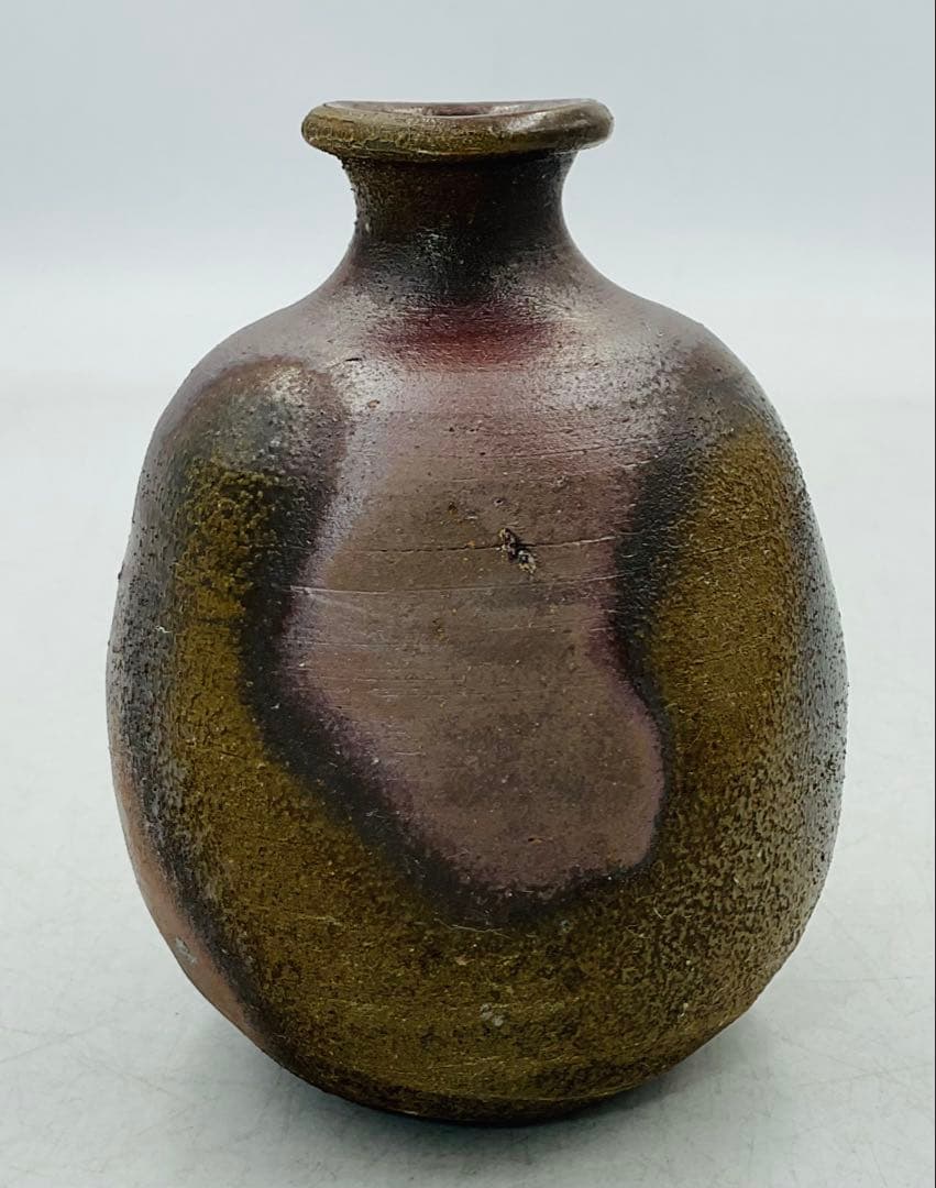 【６７】◉人間国宝・藤原雄先生　藤原啓先生の長男　備前焼徳利　共箱◉