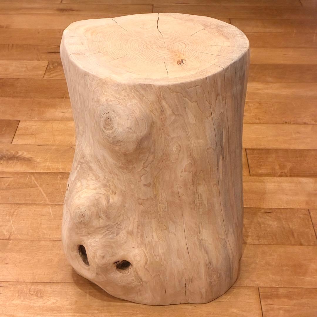 槙　丸太　椅子 スツール　No.1406