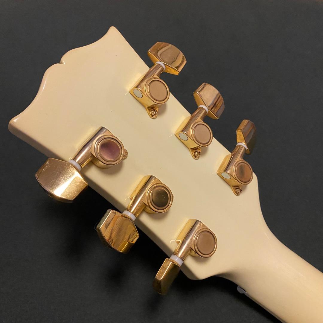個人工房製 レスポールカスタム仕様 ホワイト ゴールドパーツ ハードケース付