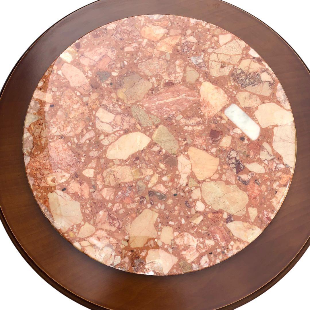 大理石 サイドテーブル コンソールテーブル 花台 猫足