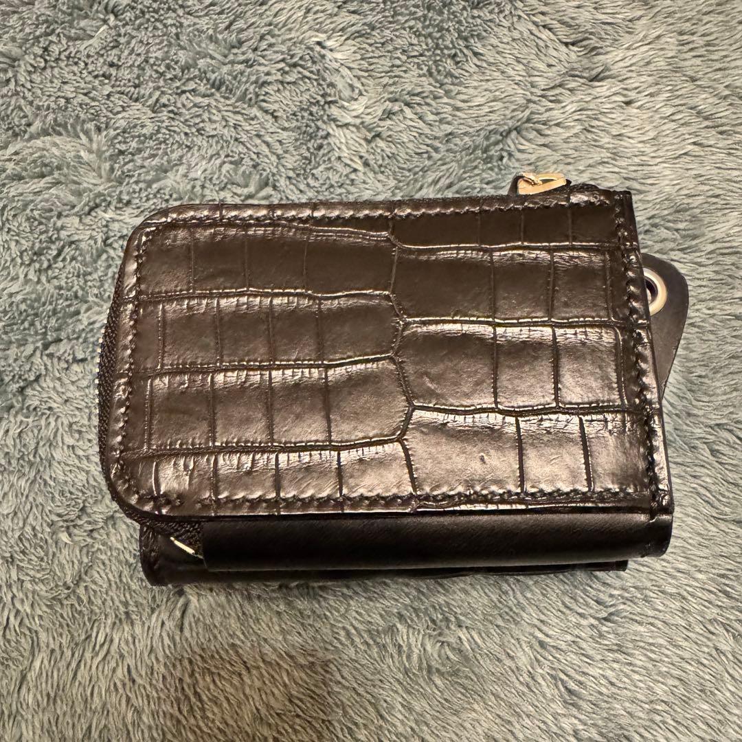 クロコ キーケース ミニウォレット hasegawa handcrafted