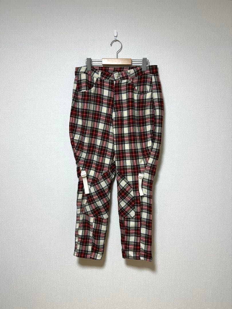 GOMME HOMM ゴムオム チェックジョッパーズパンツ ボンテージ