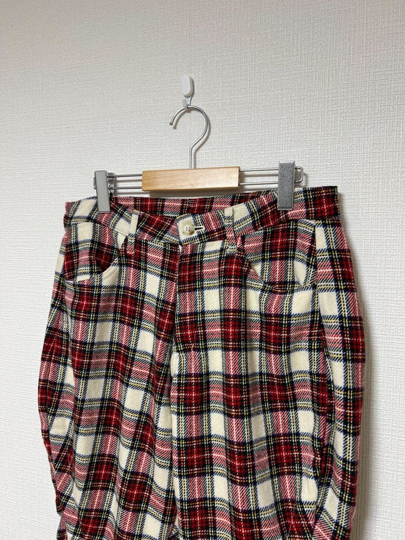 GOMME HOMM ゴムオム チェックジョッパーズパンツ ボンテージ