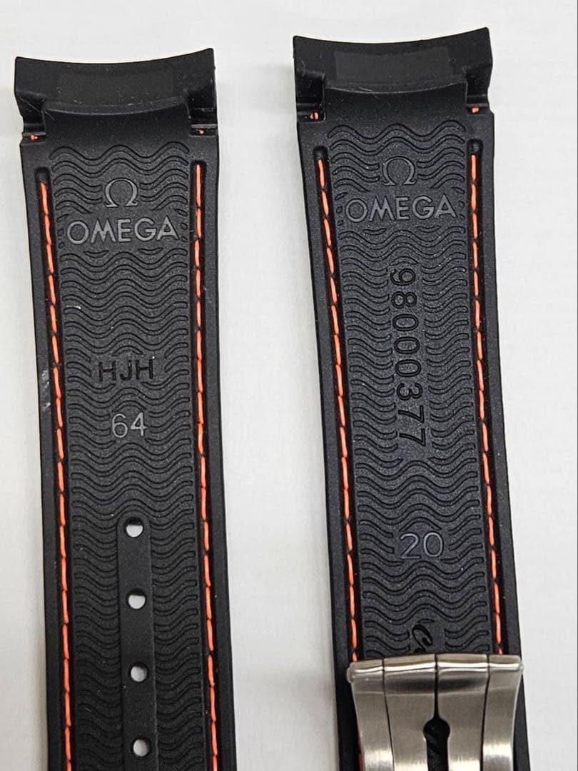 お値下げ オメガ 純正 Dバックル ラバーベルト 20mm