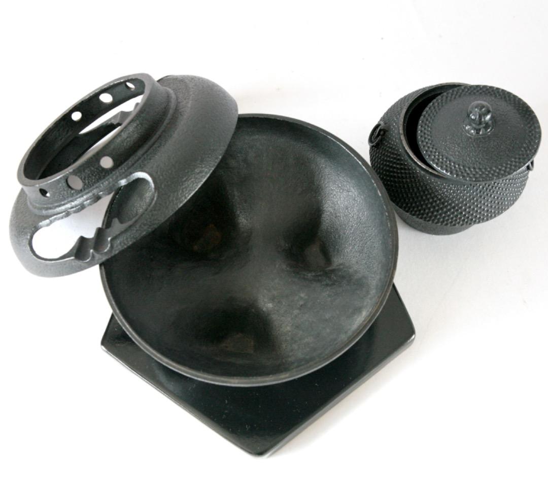 1610　南部岩鋳製　二重構造　茶釜　　美品