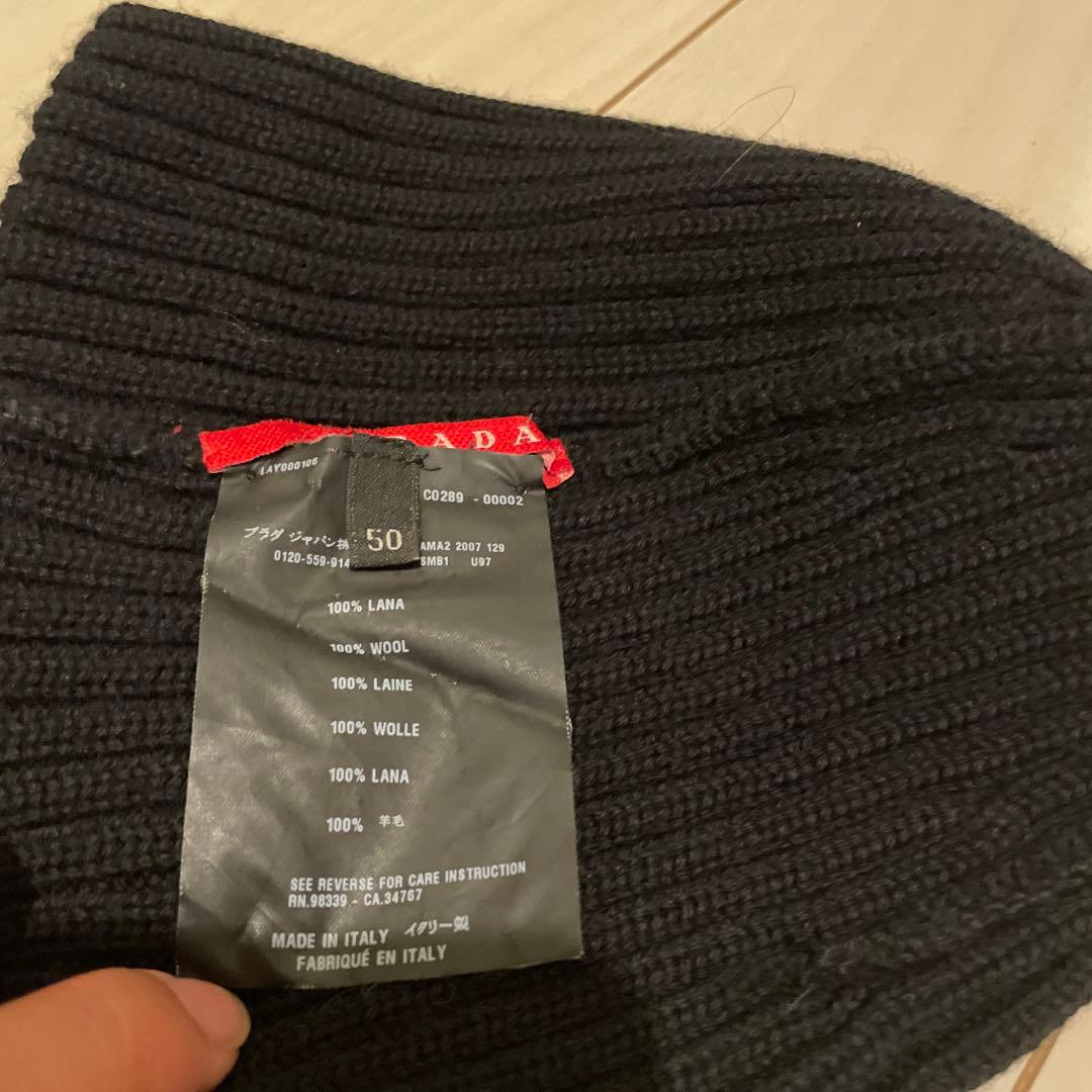 PRADA ブラック ニット帽