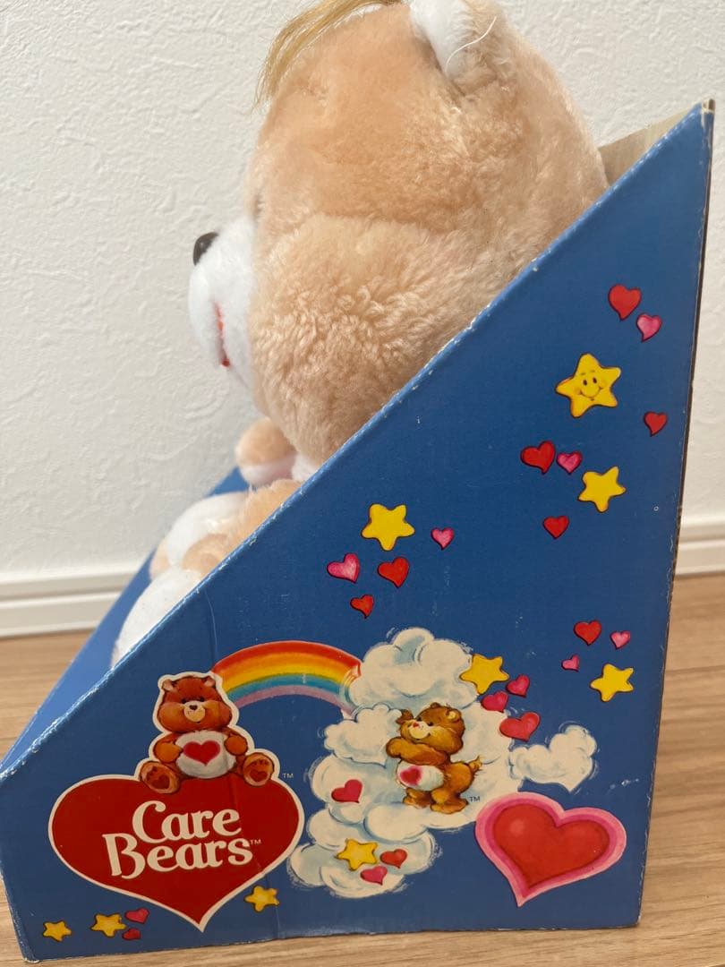 【箱付き】ケアベア　テンダーハートベア　ビンテージぬいぐるみ