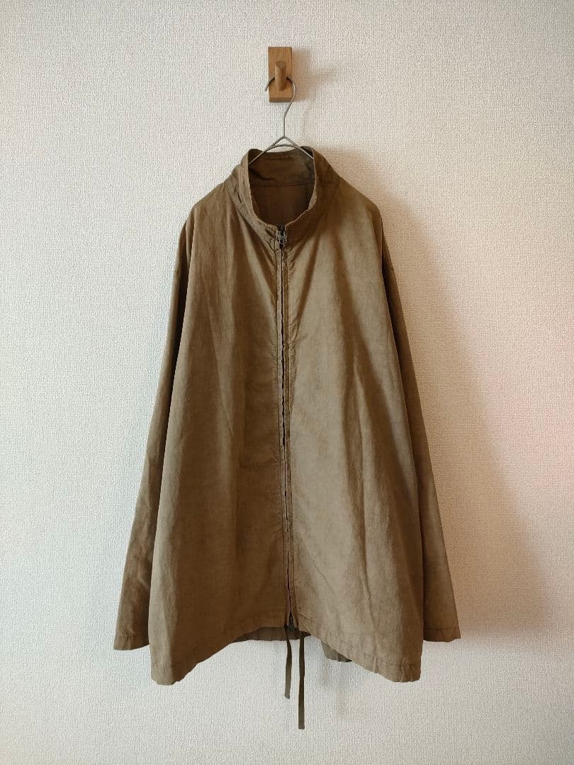 02201-0061 コットンリネンウェザージップシャツジャケット