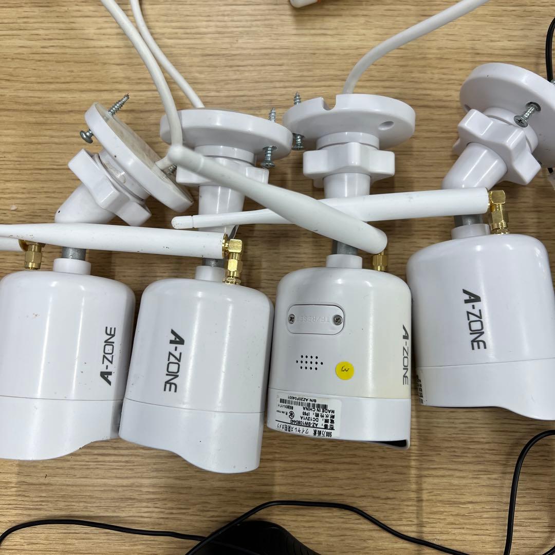 【維那☆】A-ZONE 防犯カメラシステム 4台セット【ジャンク】