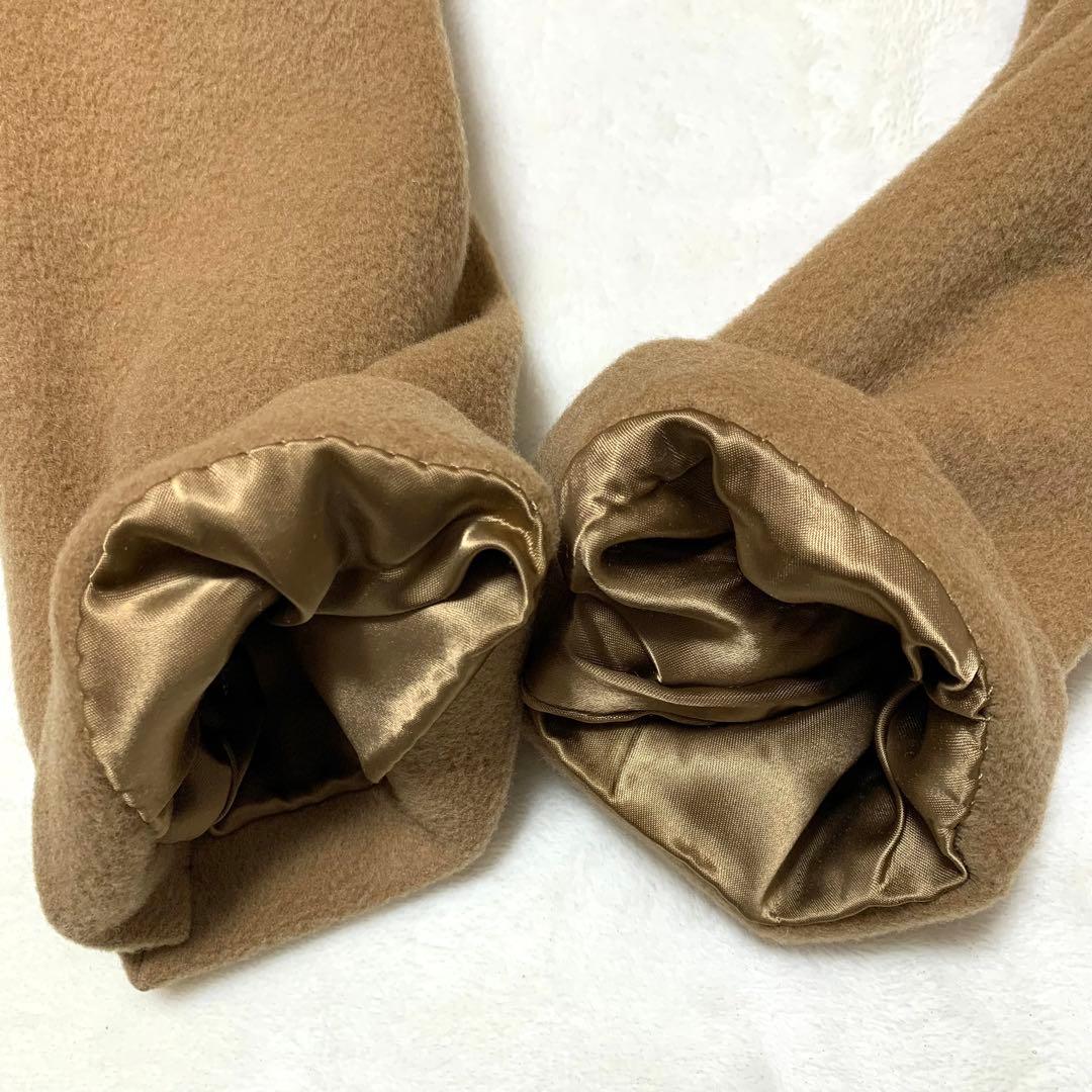 最高級 JAEGER イエガー 英国製 コート キャメル100% ベロア襟