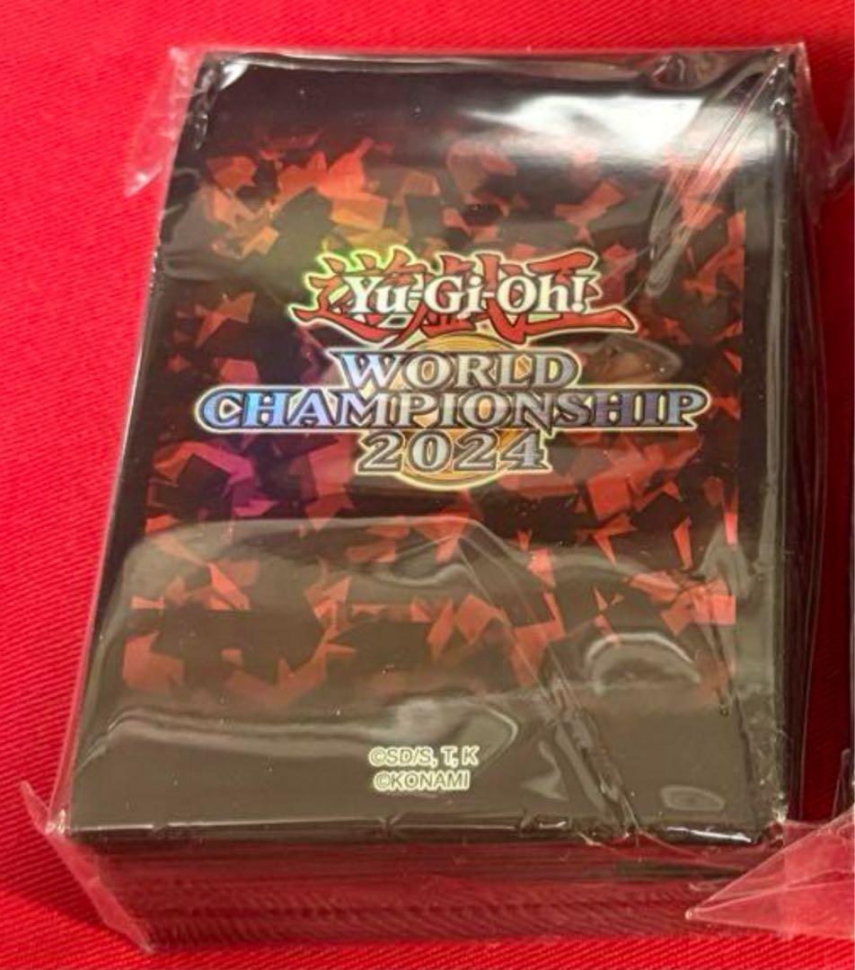 【新品未開封】遊戯王 wcs 2024 スリーブ 赤 レッド　100枚