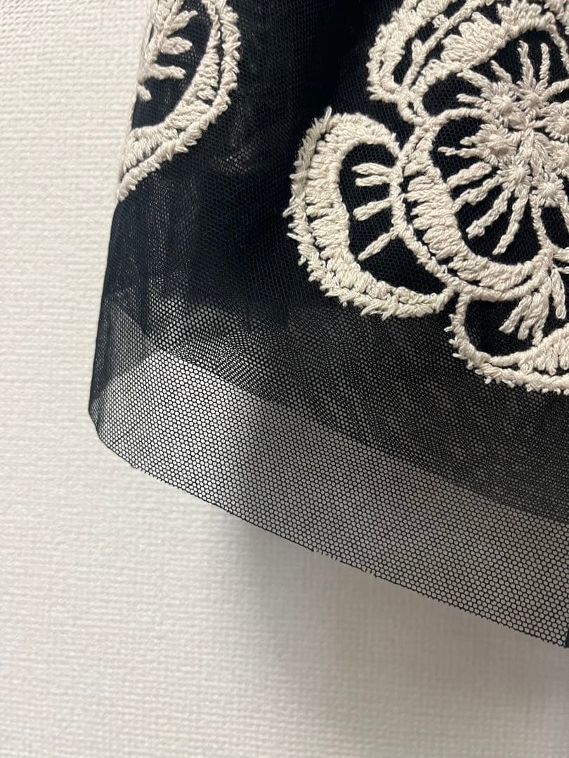 【試着のみ】ミナペルホネン チュールスカート hope 38