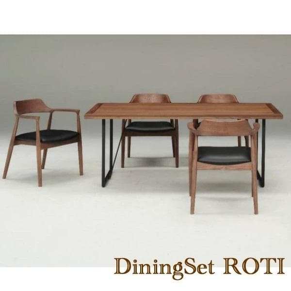 ROTI ダイニングテーブルセット 4人掛け 無垢 北欧 木製 オーク 150