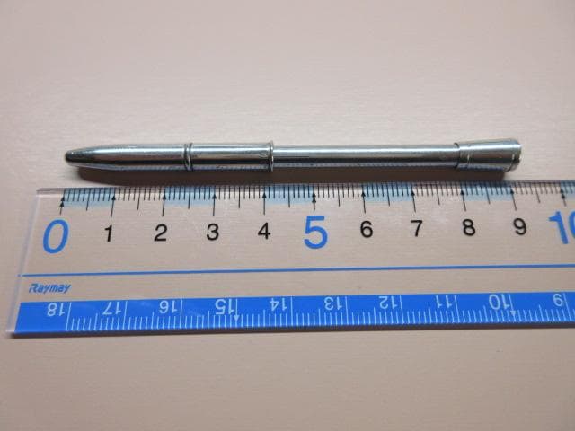 エルメス　手帳用ボールペン　9cm シルバー　本物　国内レフィル使用に加工