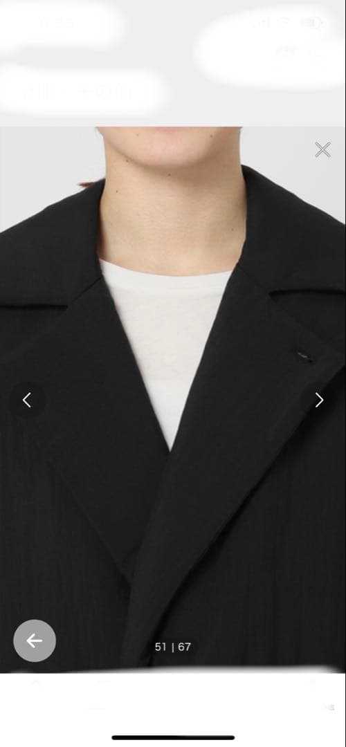 B.C STOCK ワッシャーナイロンダウン チェスターコート　ブラック　S