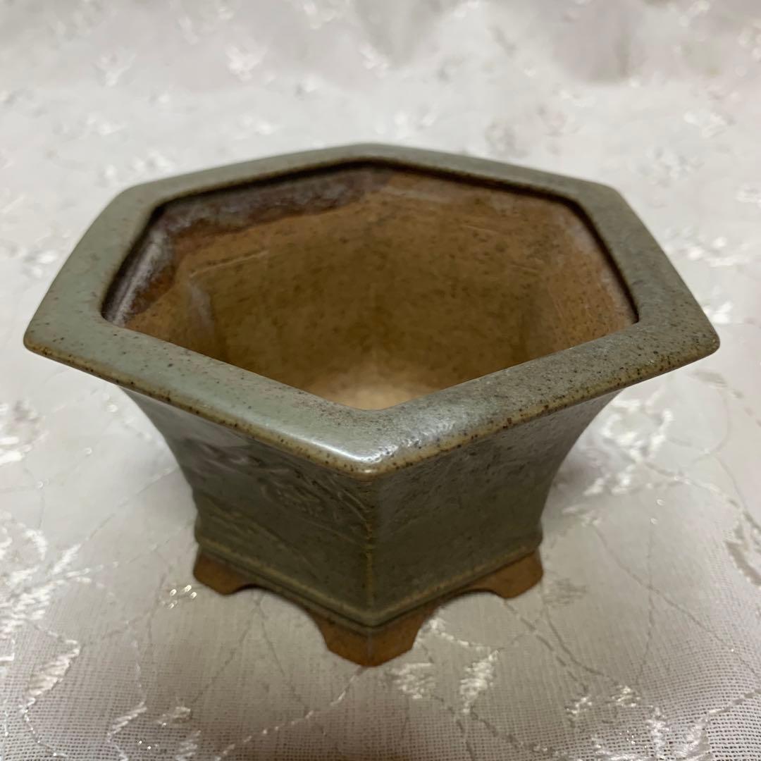 美芸　六角　盆栽鉢