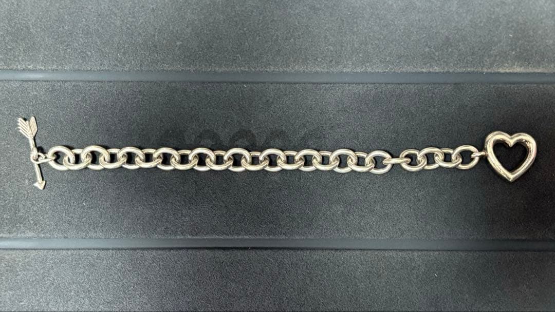 94年製 old tiffany ハートブレスレット